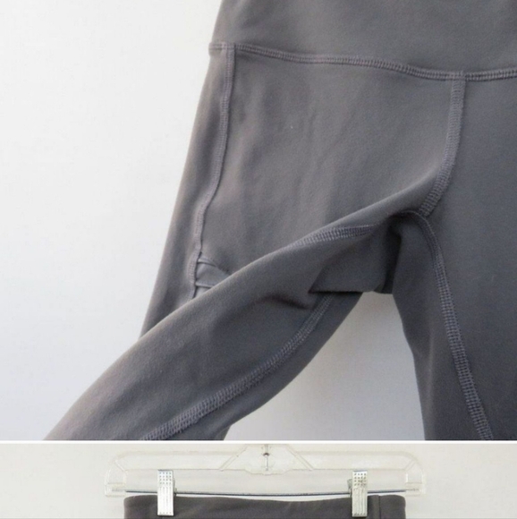 ALO Womens XS Minimalist Neutral MOTO Grey Ankle Leggings - Picture 7 of 9